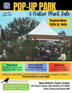 Pop-Up Park & Native Plant Sale @ New Britain Town Center